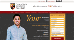 Desktop Screenshot of canadianbusinesscollege.com